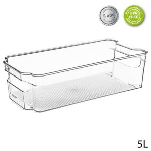 Caurspīdīga ledusskapja uzglabāšanas trauks 5L – 31x15cm