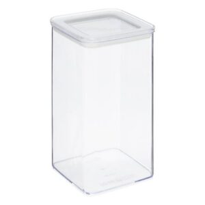 Hermētiski noslēdzama uzglabāšanas kārba 1,5L (10x10x20 cm), caurspīdīga