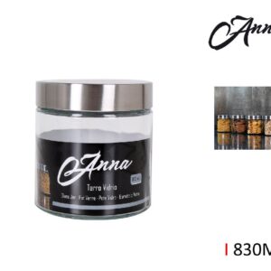 Stikla burka 830ml ar nerūsējošā tērauda vāku