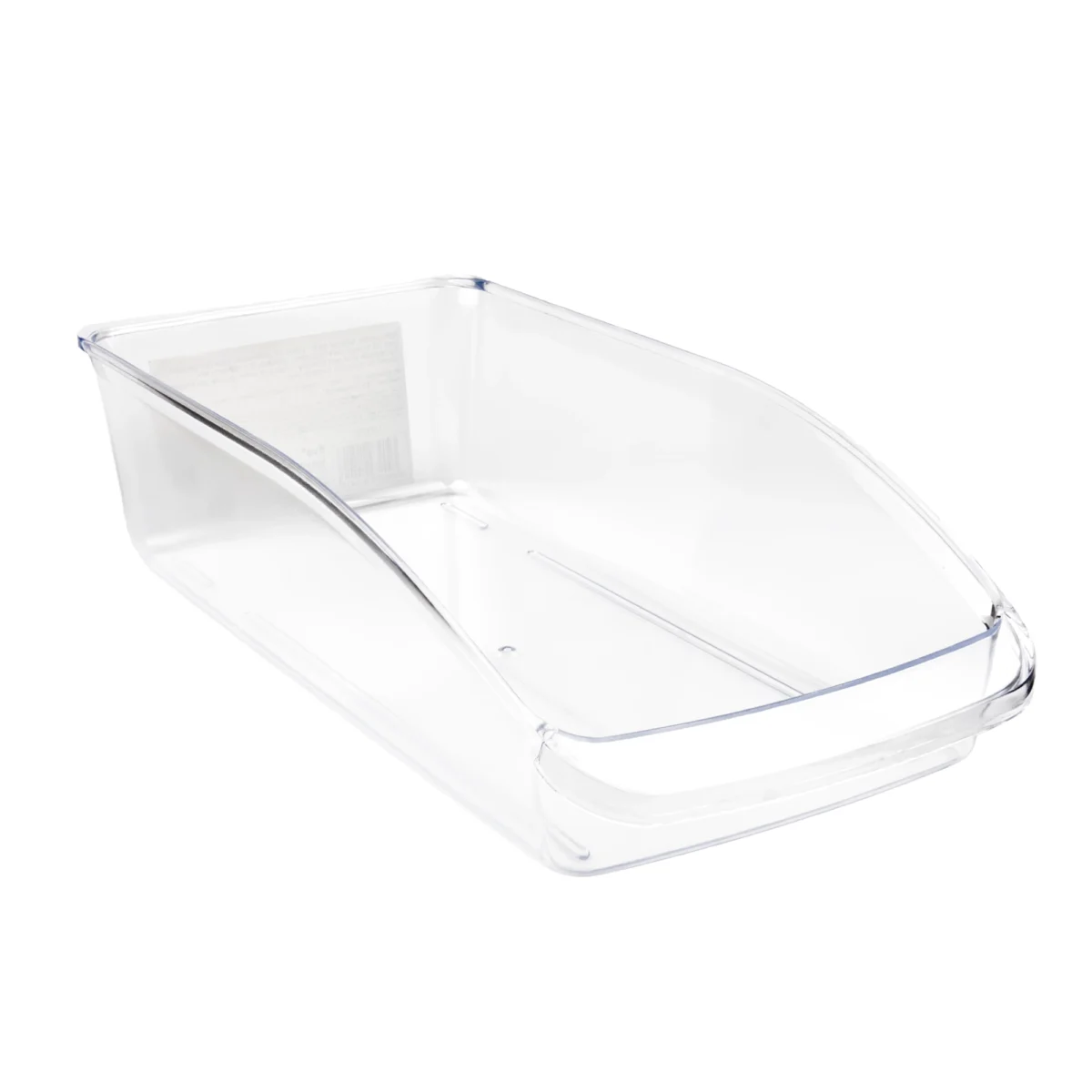 Caurspīdīgs ledusskapja organizators 32x15 cm ar atvērtu priekšu