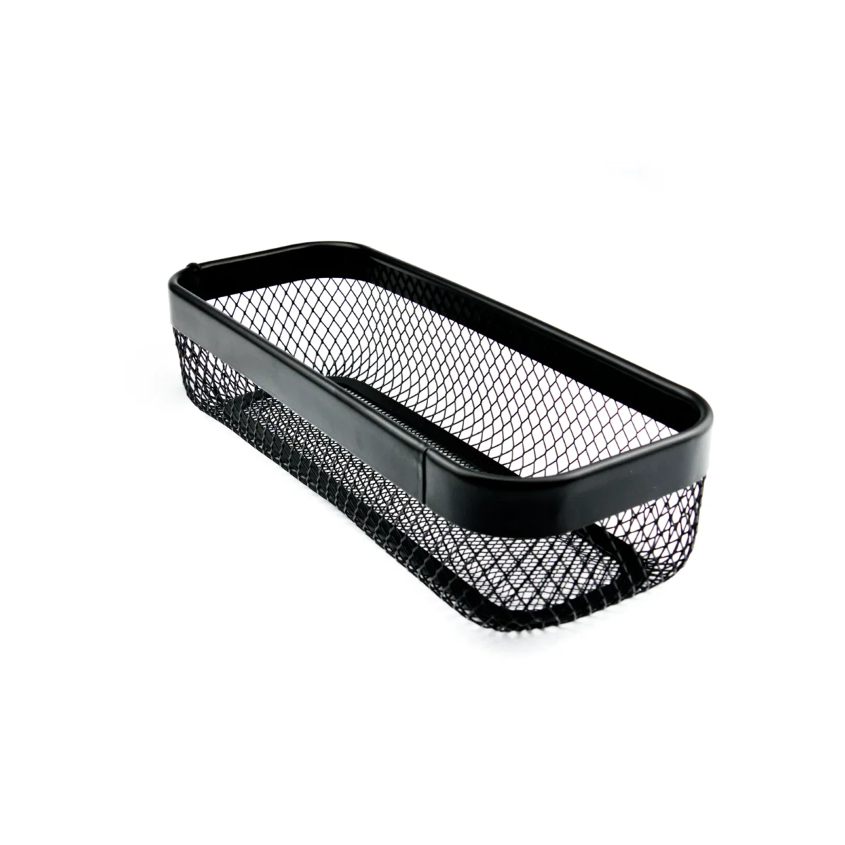 Metāla uzglabāšanas grozs - organizators ar matētu pārklājumu, izmērs 30.5×11.5×7 cm