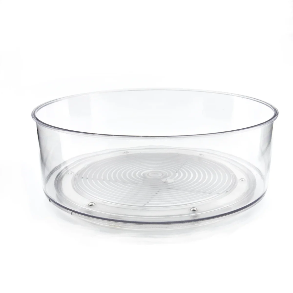 Rotējošs caurspīdīgs virtuves uzglabāšanas organizators 23×8.5 cm no PET plastmasas